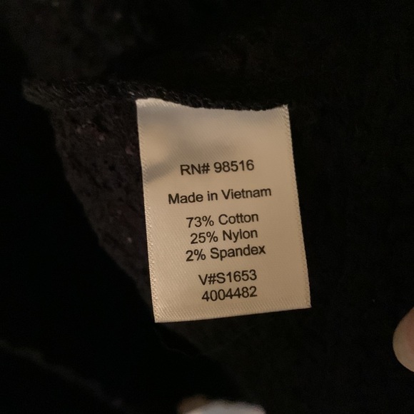 EUC Coldwater Creek black textured open cardigan size 1x (16W-18W) - Picture 9 of 11